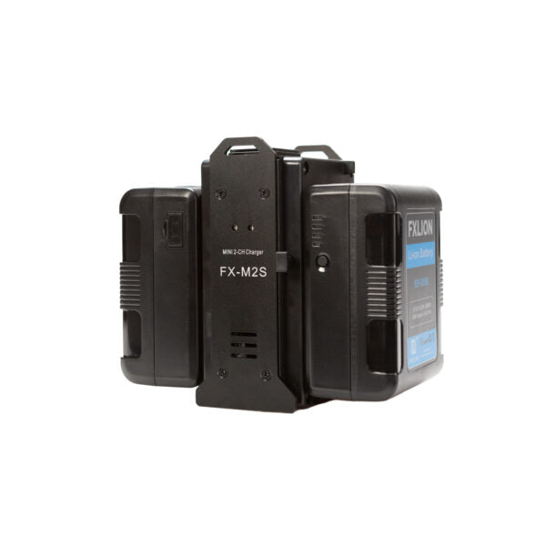 FXLION Mini V-Mount Ladegerät – FX-M2S, Camcorder-Batterie, 2-Kanal