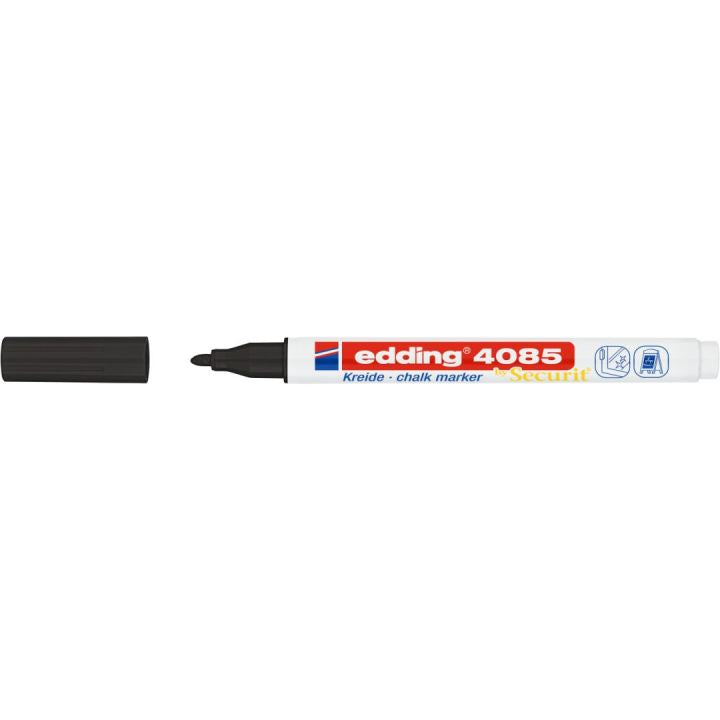 Edding 4085 Kreidemarker – Rund 1–2 mm – Schwarz, für Glas