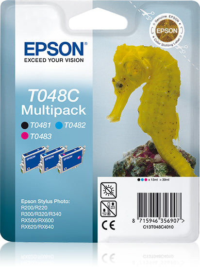 Epson Tintenpatronen-Multipack T048C, 3er-Pack – für Inkjetdrucker/Multifunktionsgeräte
