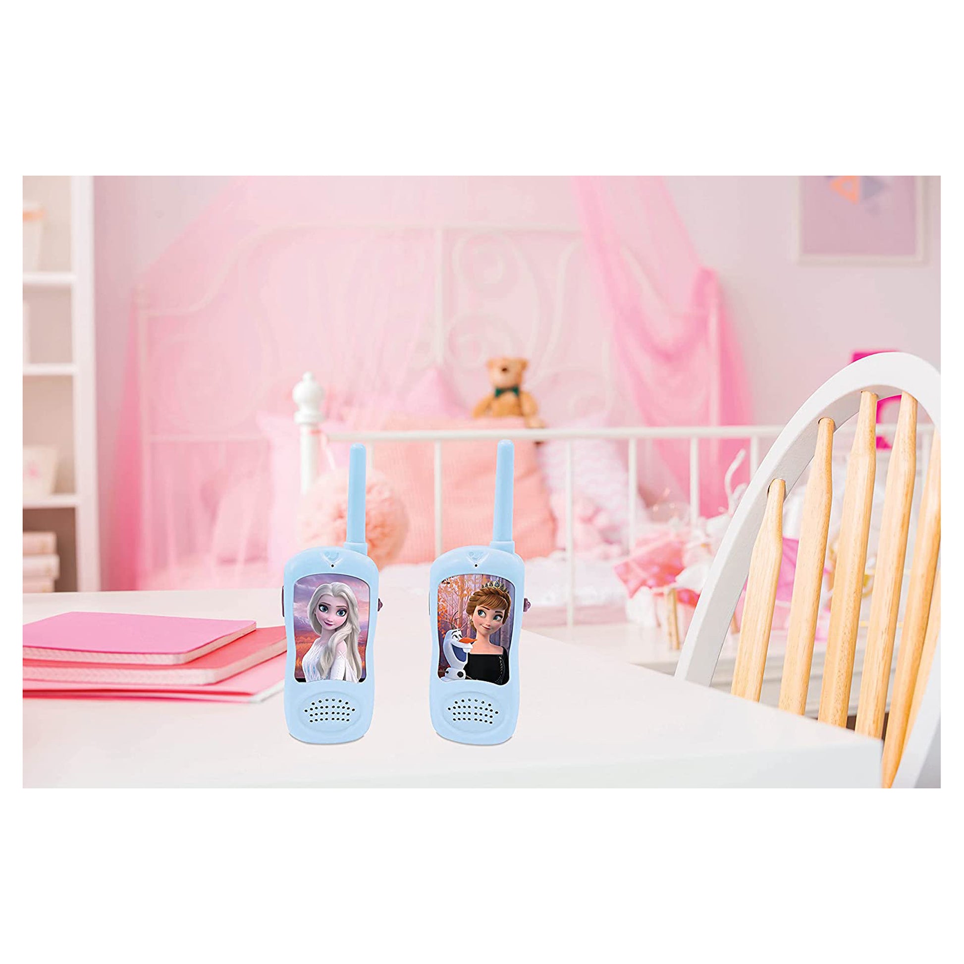 Lexibook Walkie-Talkie RPTW12FZ – Disney Frozen – ca. 12 cm – ab 5 J. – blau/violett