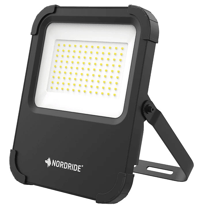 NORDRIDE Wandleuchte 4090 Vista SMD – 10000 lm, 100 W, 4000 K, IP67, Schwarz, Kabellänge 5 m
