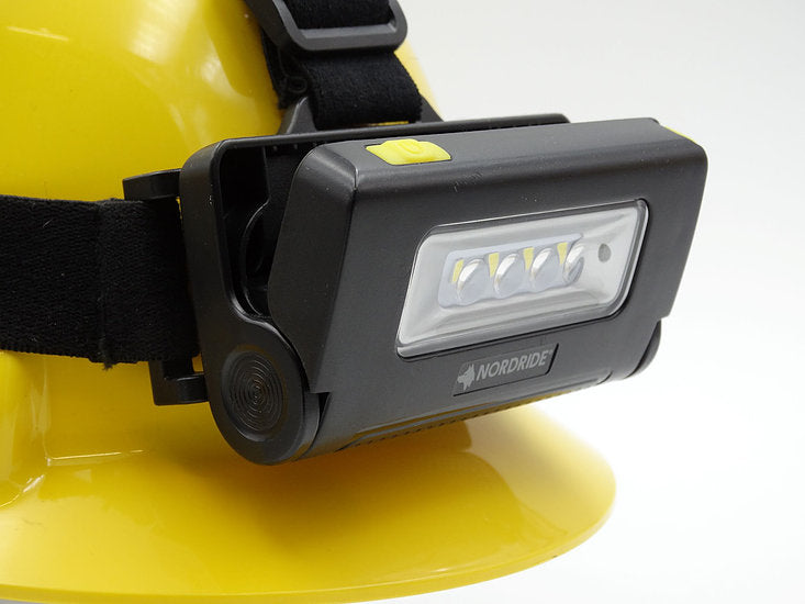 NORDRIDE Stirnlampe – 250 lm, 180 m, IP65, Laufzeit 8 h – Schwarz