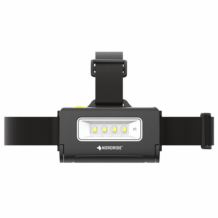 NORDRIDE Stirnlampe – 250 lm, 180 m, IP65, Laufzeit 8 h – Schwarz