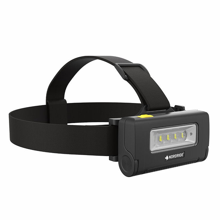 NORDRIDE Stirnlampe – 250 lm, 180 m, IP65, Laufzeit 8 h – Schwarz