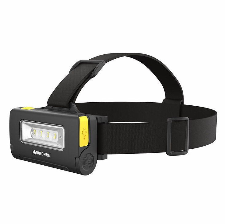 NORDRIDE Stirnlampe – 250 lm, 180 m, IP65, Laufzeit 8 h – Schwarz