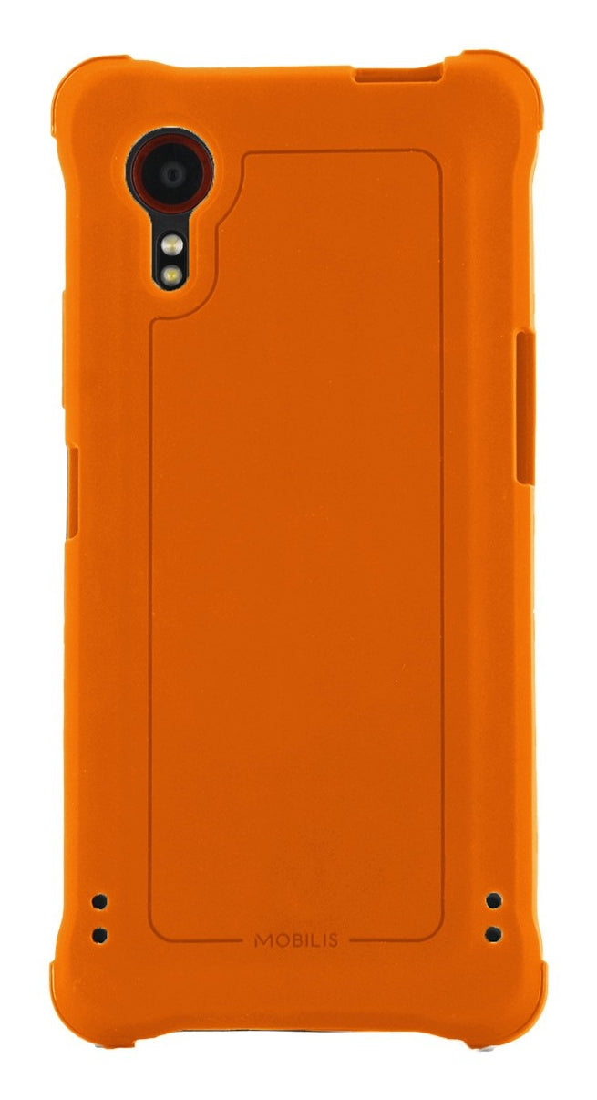 Mobilis Backcover – für Samsung Galaxy XCover 7, Orange, bis 1,8 m sturzsicher