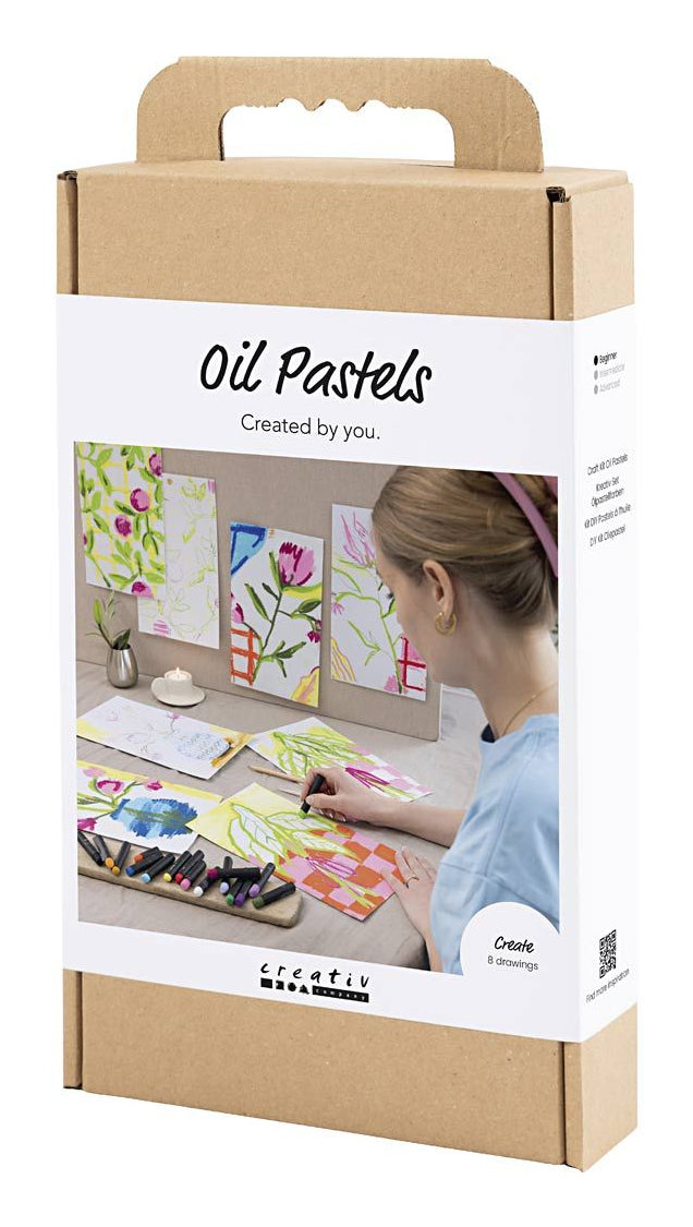 Creativ Company Bastelset – Ölpastellfarben – Mehrfarbig
