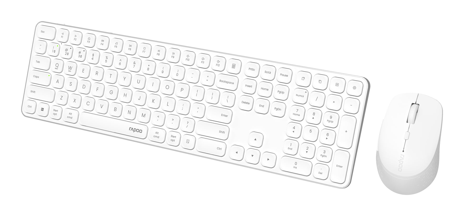Rapoo 9810M – Kabellose Tastatur (Bluetooth/2,4 GHz), CH-Layout (DE-CH), Schwarz – für Windows, macOS