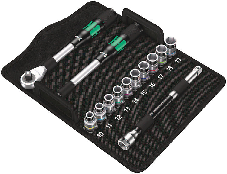 Wera Zyklop Hybrid-Knarrensatz 1/2 – Ergonomische Griffe