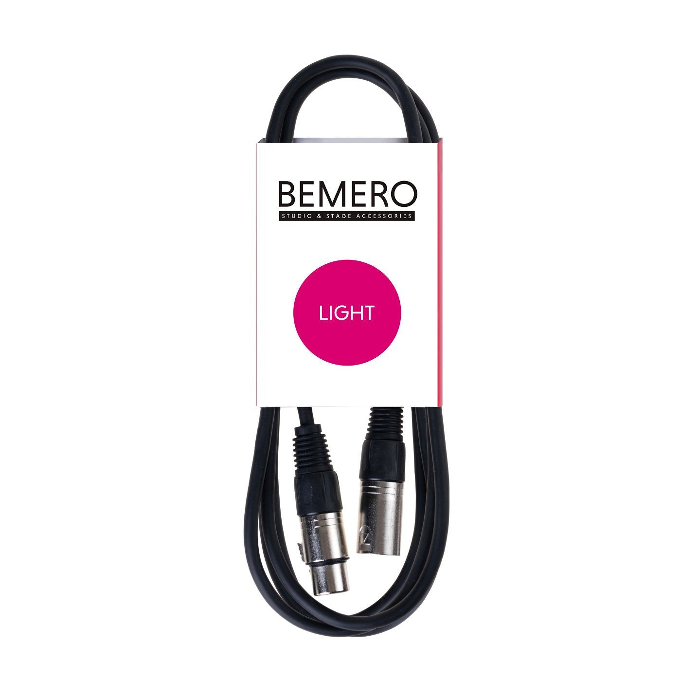 Bemero BLC1011-300BK – DMX-Kabel, 3-pol XLR (XLRm/XLRf), 3 m, Schwarz