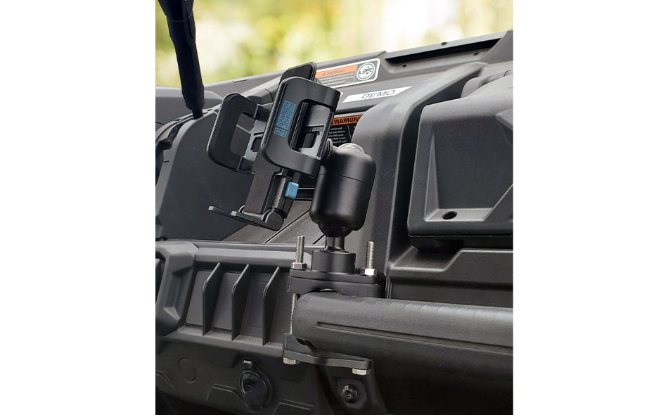 Gamber-Johnson Zirkona Medium Verbinder 2-Down mit Bremse – Monitorarm Tischhalterung – 2 Monitore