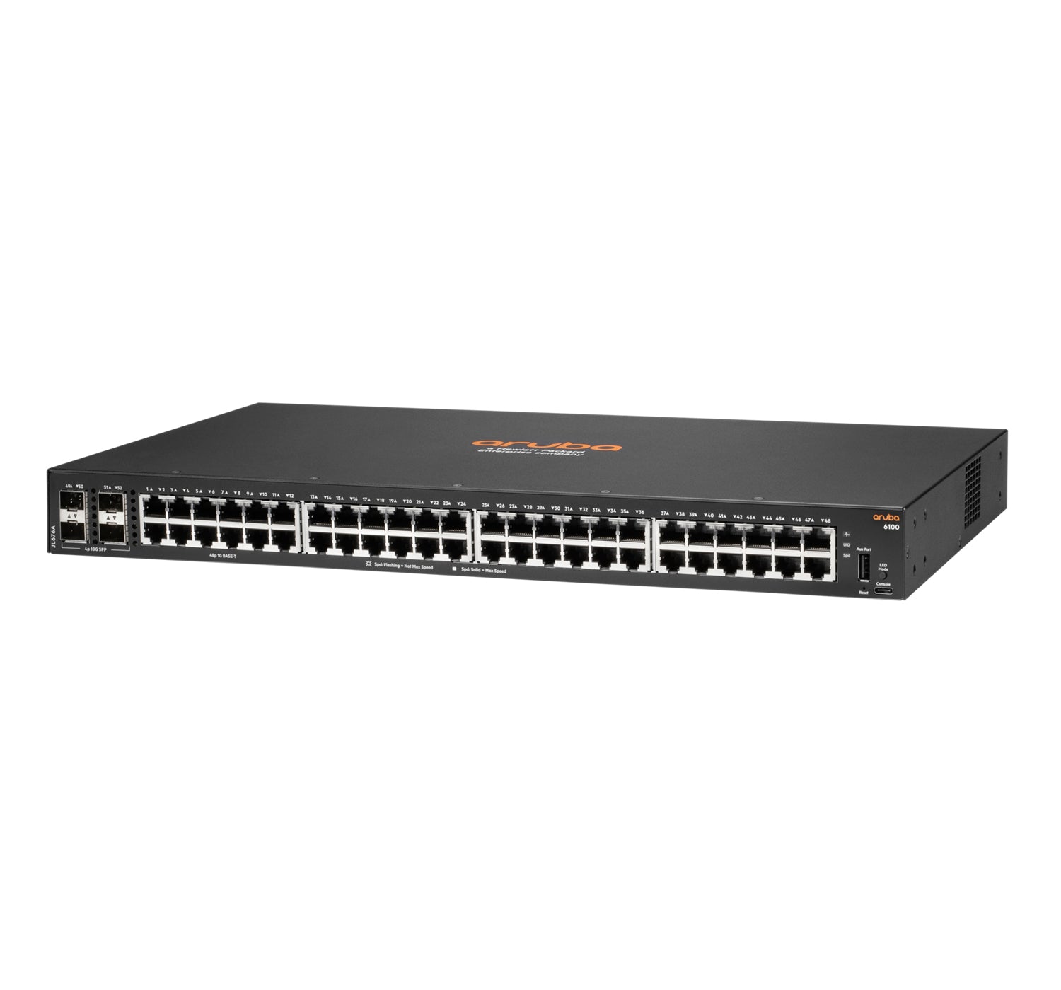 HPE Aruba CX 6100 JL676A – Managed Switch – 48×GbE, 4×SFP+, L3, 1U