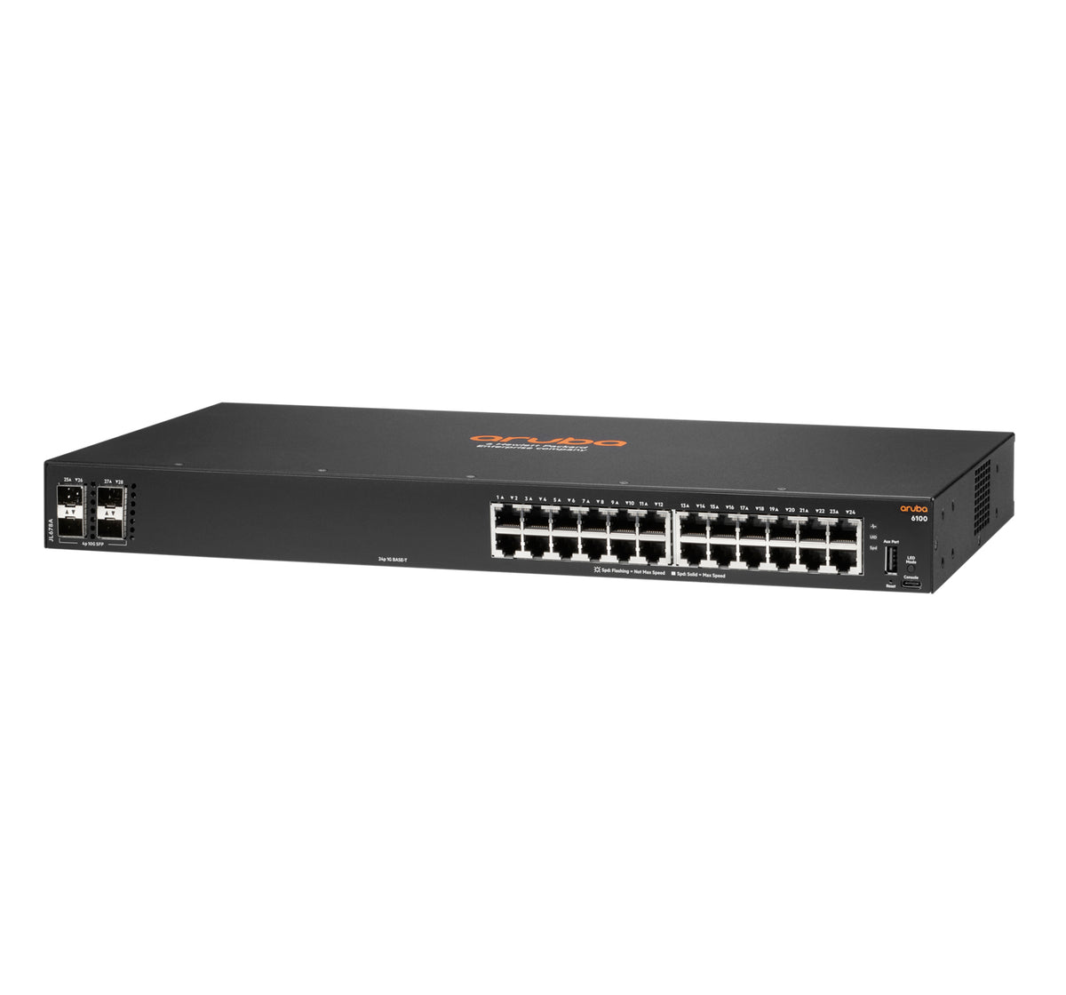 HPE Aruba CX 6100 JL678A – Managed Switch – 24×GbE, 4×SFP+, L3, 1U