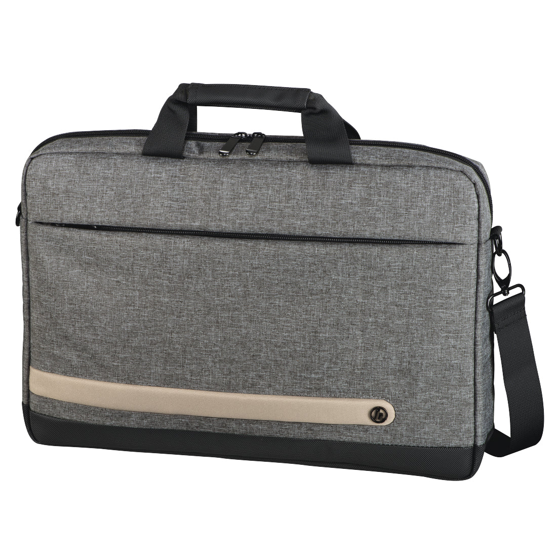 Hama Terra Notebook-Tasche – 10 l, wasserabweisend, Aufsteckfunktion, Polyester, grau