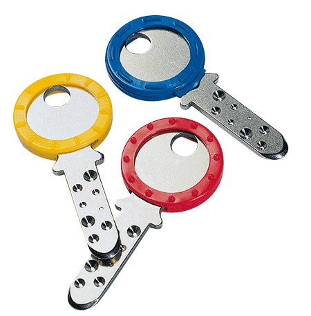 Rieffel Schlüsselring – rund, Kunststoff, mehrfarbig, Ø 25 mm, 6er-Pack