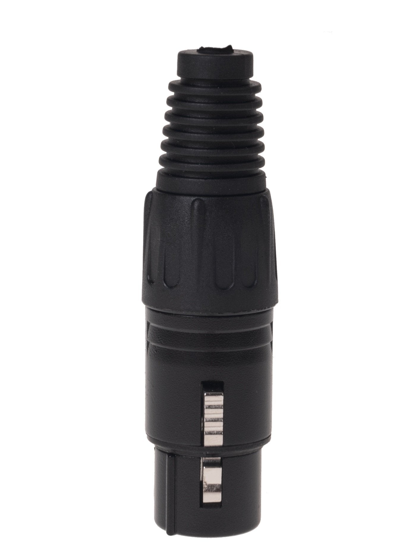 Bemero BC1001BK-F – 3-poliger XLR-Stecker, weiblich, gerade, schwarz, 1 St.
