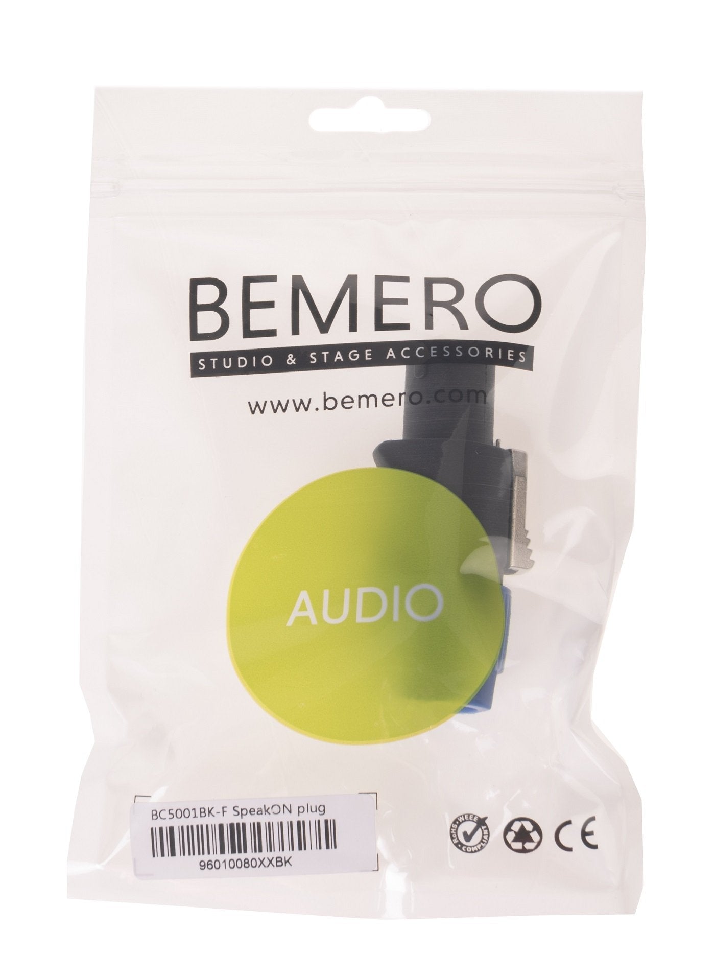 Bemero BC5001BK-F – SpeakON (NL4) Stecker, 4-polig, gerade