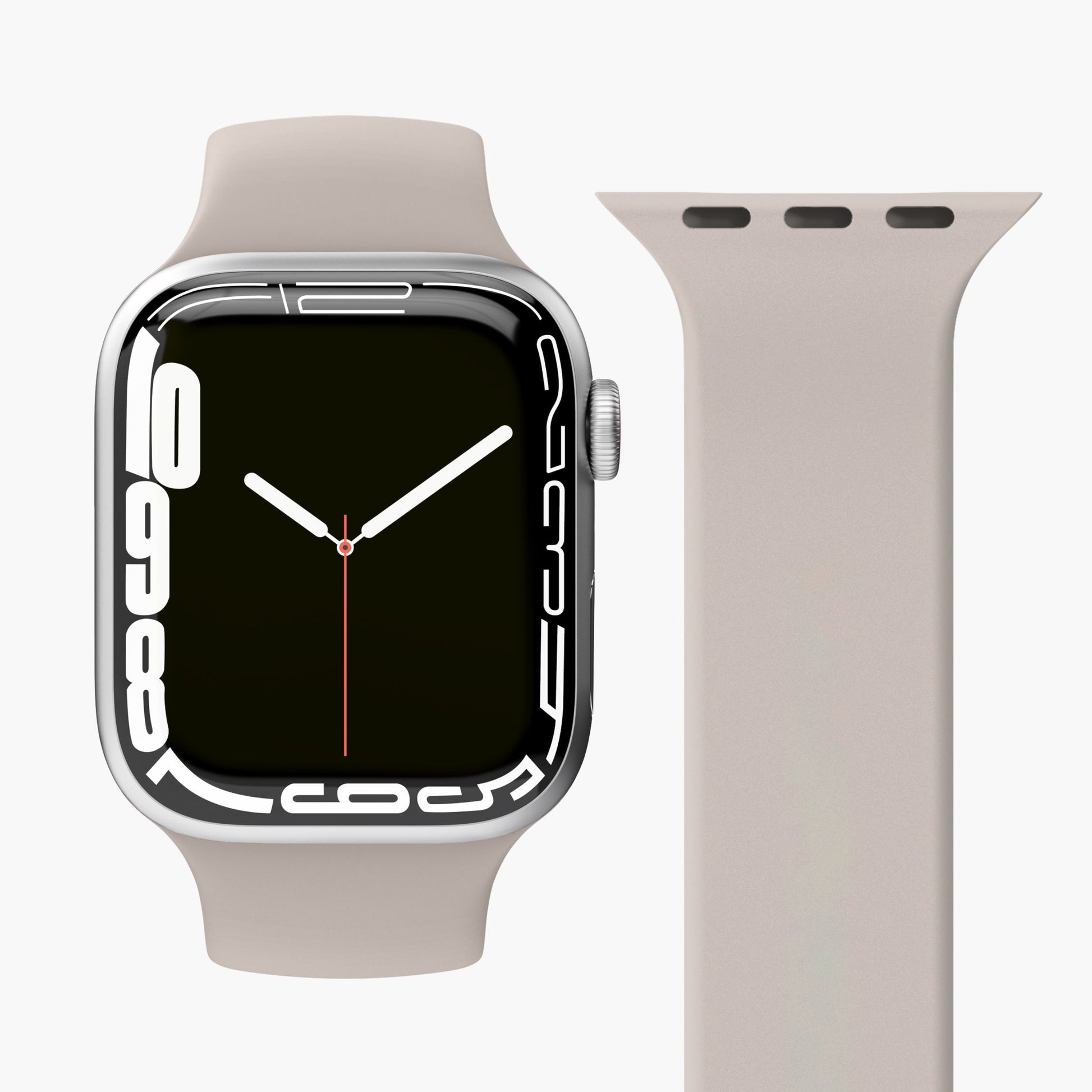 Vonmählen Solo Loop – Cream, S, für Apple Watch 40/41/42 mm