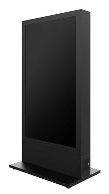 Hagor Bodenständer – bis 75" – Back-to-Back, Diebstahlsicherung, für 2 Displays – Anthrazitgrau