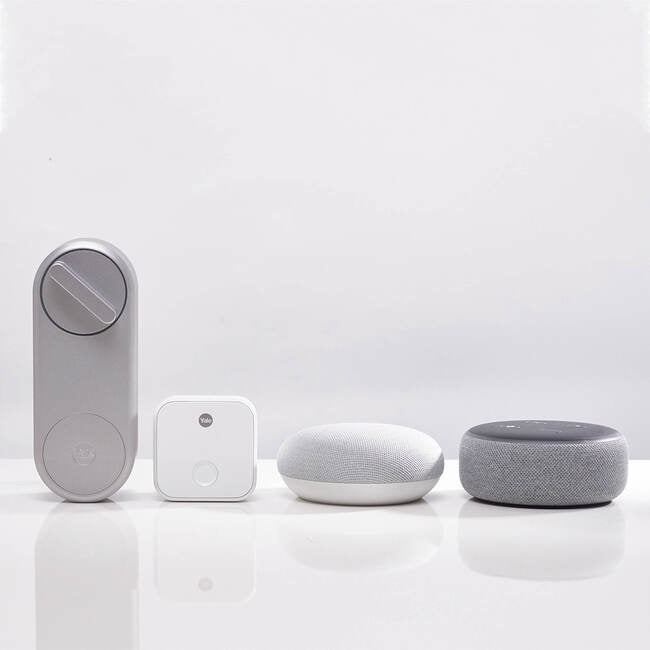 Yale Linus Smart Lock Intelligentes Torschloss – BT 4.2, Android/iOS, kabellos, batteriebetrieben (4× AA), Tür