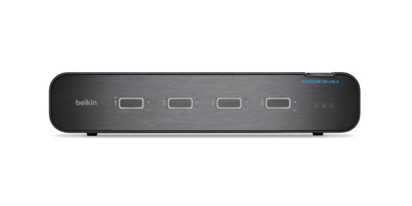Belkin PP4.0 – KVM-Switch 4×1, DisplayPort/HDMI, Dual-Head, Video Secure