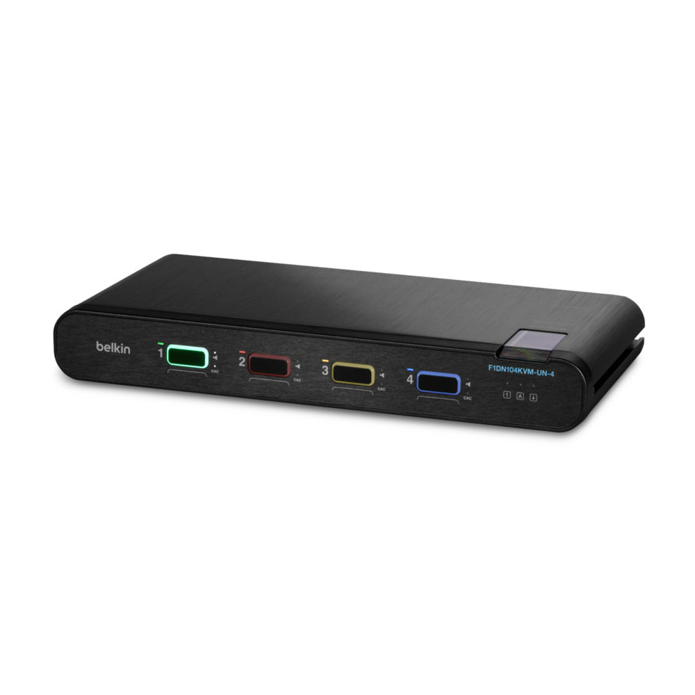 Belkin PP4.0 – KVM-Switch 4×1, DisplayPort/HDMI, Video Secure