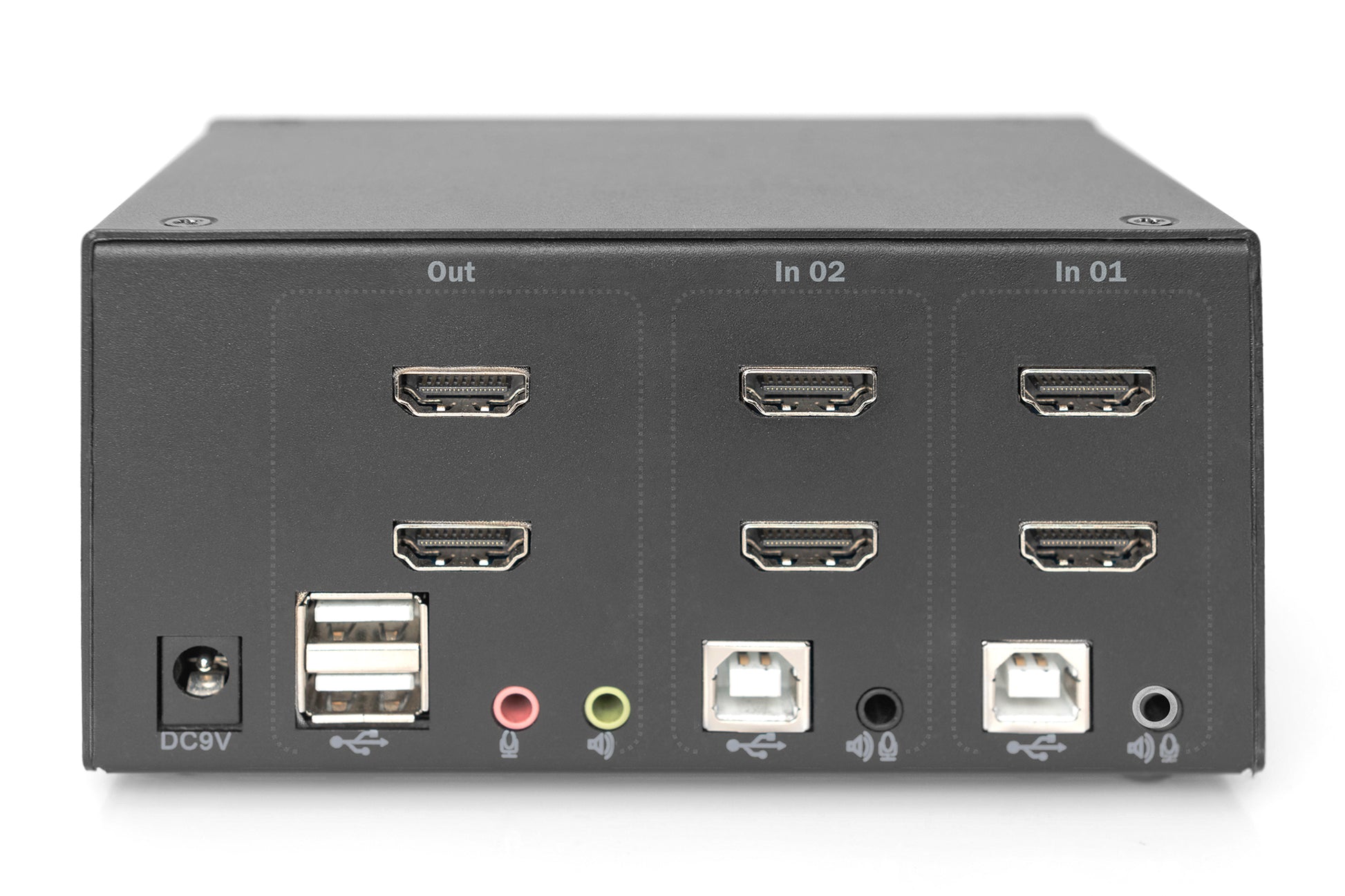 Digitus KVM-Switch 2×1, HDMI/USB, 4K (3840 × 2160), Dual-Display
