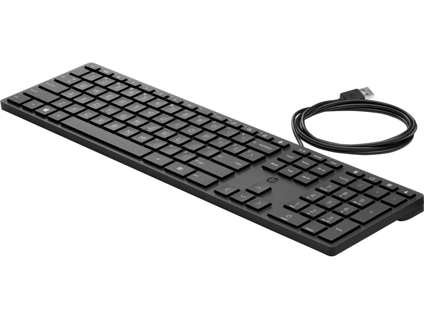 HP Tastatur – mechanisch – kabelgebunden – USB – QWERTY (UK‑INT) – schwarz