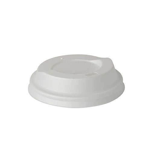 Papstar Pure Deckel für To-go-Becher Ø 8 cm, PLA – weiss – 50 Stk.