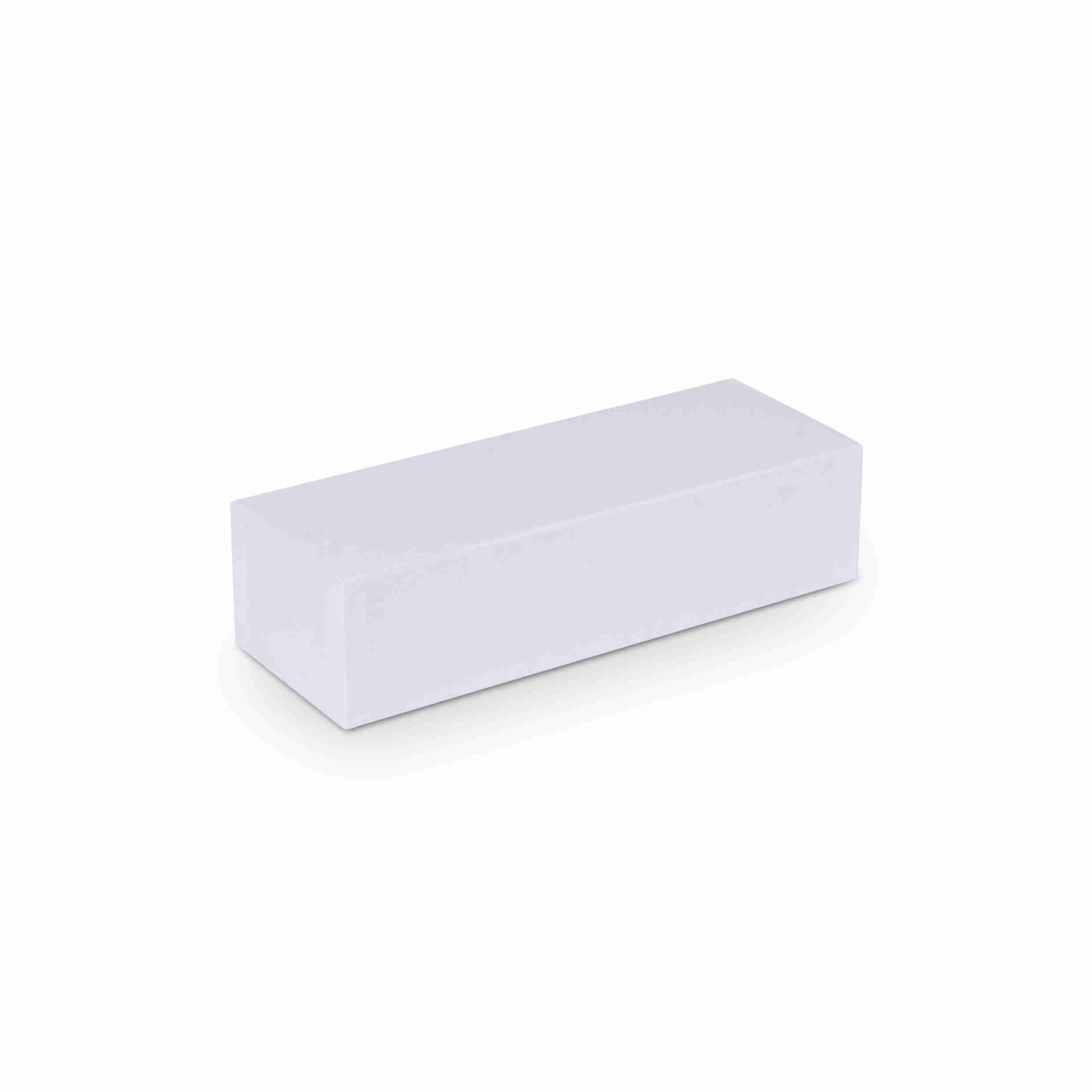 Model Geschenkbox Vollkarton, weiss – 265 × 67 × 90 mm – 1 Stk., ab 100 Stk.