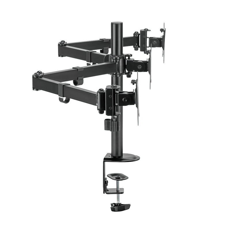 LogiLink BP0173 – Monitorarm Tischhalterung – Klemme/Durchführung – 3 Monitore – 17–27" – VESA 75×75/100×100 mm