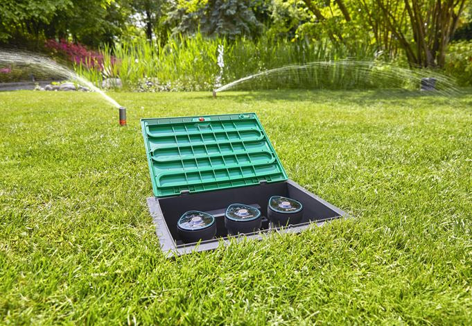 Gardena Controller – 12 bar, Akkubetrieb, 3× – schwarz