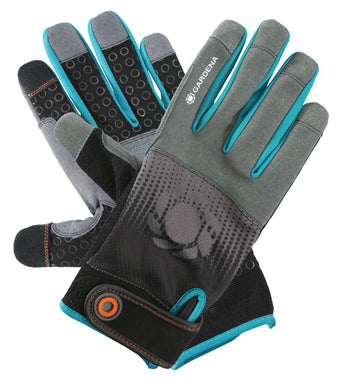 Gardena Gerätehandschuh – XL – Polyester/PU, Schwarz/Türkis, rutschfest