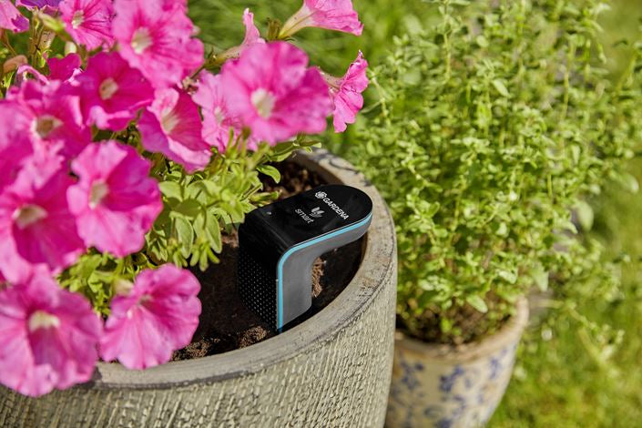 Gardena Smart Sensor – Temperatur- & Feuchtigkeitssensor, Funk – Schwarz, für GARDENA smart App
