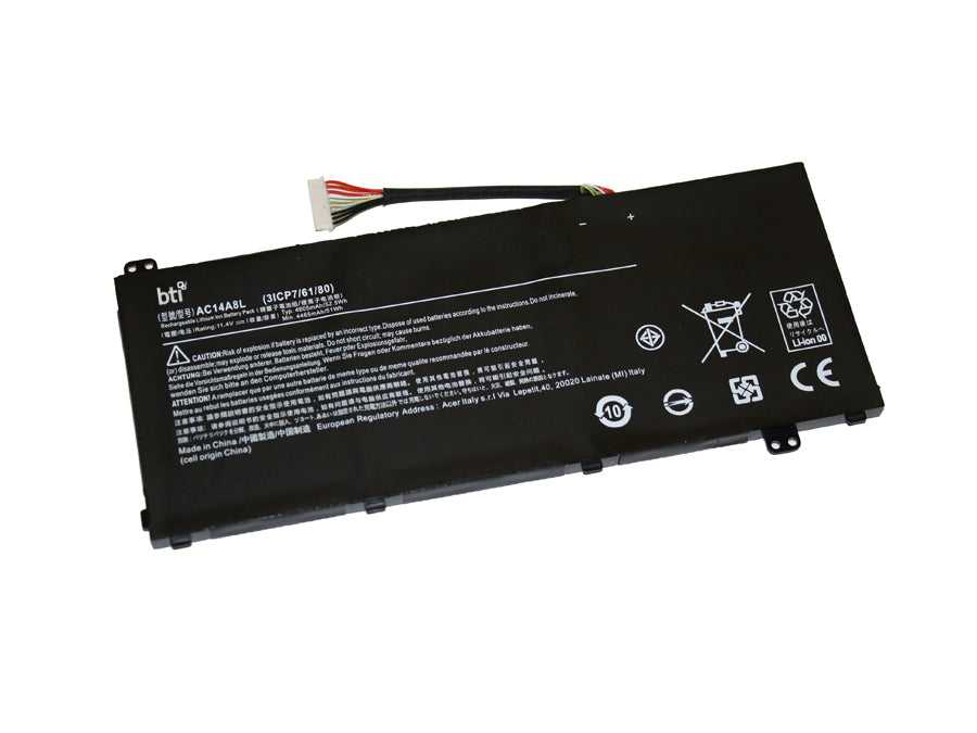 BTI Notebook-Akku – für Acer – 51 Wh, 11,4 V – Schwarz