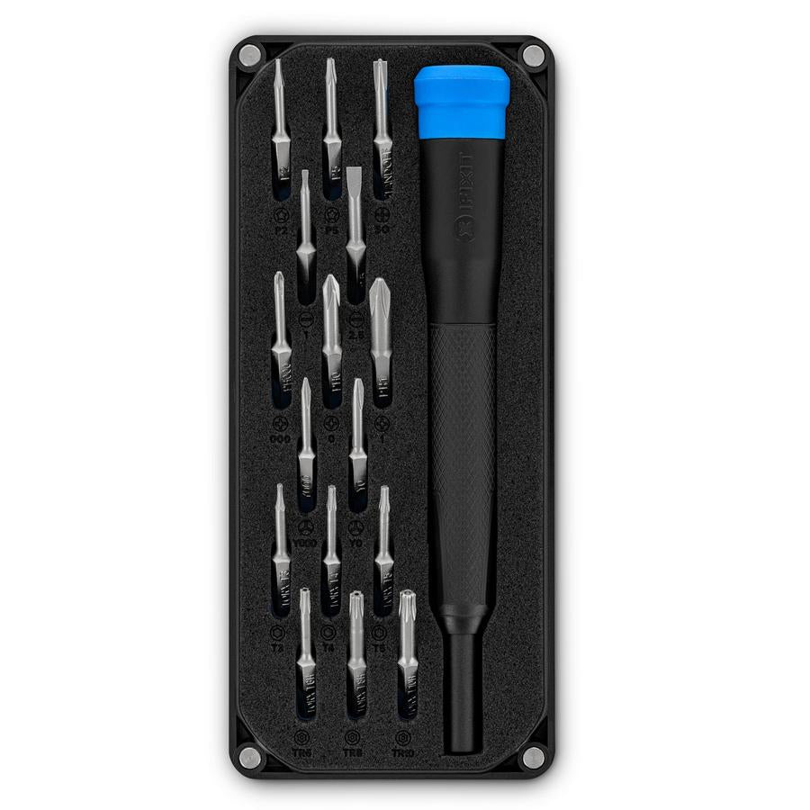 iFixit Minnow – Multi-Bit-Schraubenzieher-Set PH/SL/TX/Pentalobe/Tri-Point, 16-teilig, IF145474