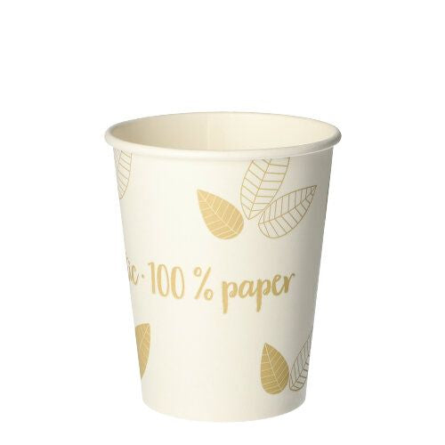 Papstar Trinkbecher Pure, Papier/Karton, für Heissgetränke – 2 dl – FSC – 50 Stk.