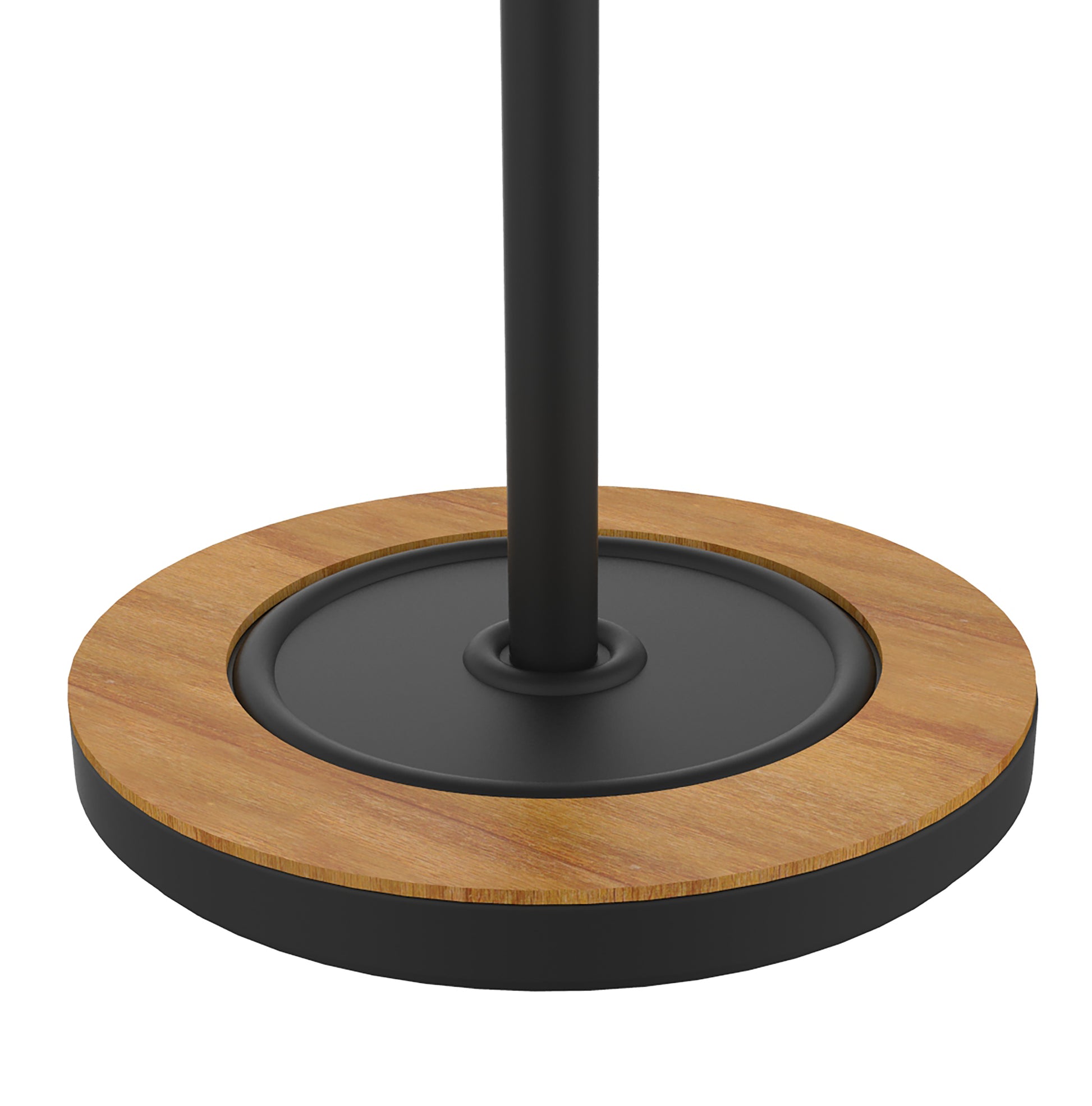 Unilux BORA Bamboo Garderobenständer – mit Schirmhalter – Bambus/Stahl – bambus/schwarz – 1'780 mm