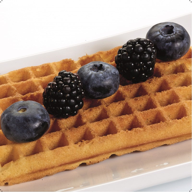 Fritel Toaster-Zubehör Backplatten Waffeln – 26,5 × 20 cm, für CW-Kombigeräte, Aluminium, Schwarz