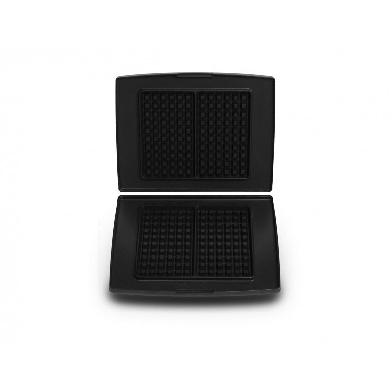 Fritel Toaster-Zubehör Backplatten Waffeln – 26,5 × 20 cm, für CW-Kombigeräte, Aluminium, Schwarz
