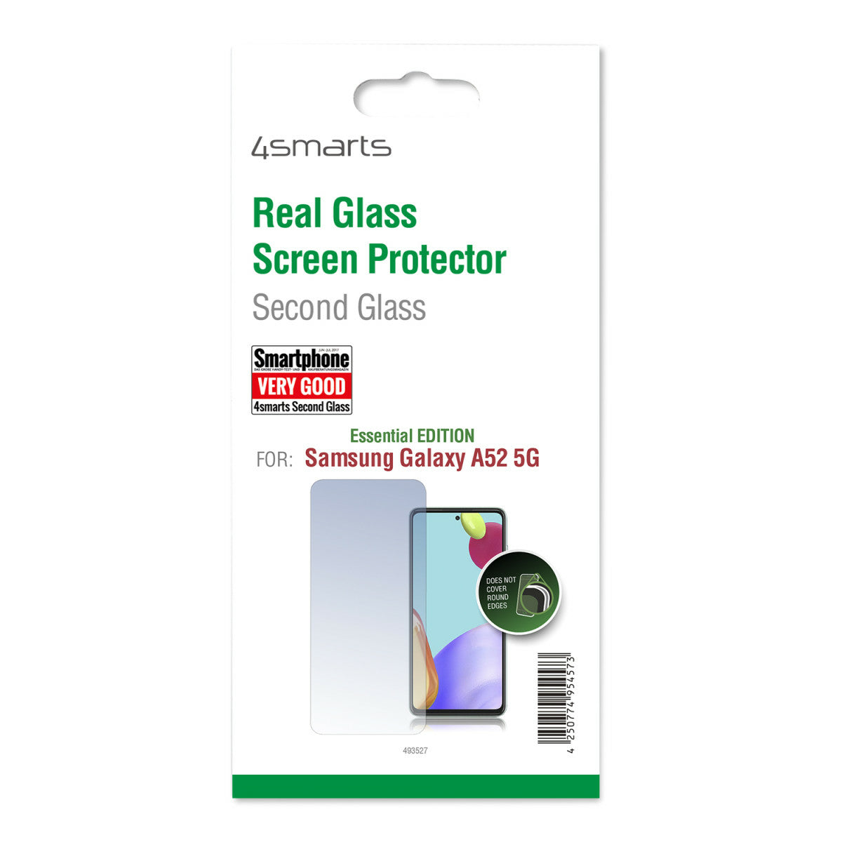 4smarts Displayschutz (Panzerglas), 9H – für Galaxy A52/A52 5G – 4er-Pack