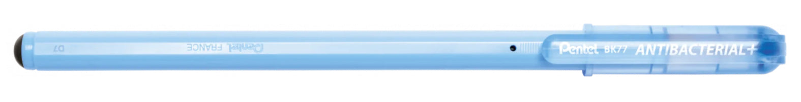 Pentel Kugelschreiber – 12er Pack, Schwarz, Spitze 0,7 mm, antibakteriell