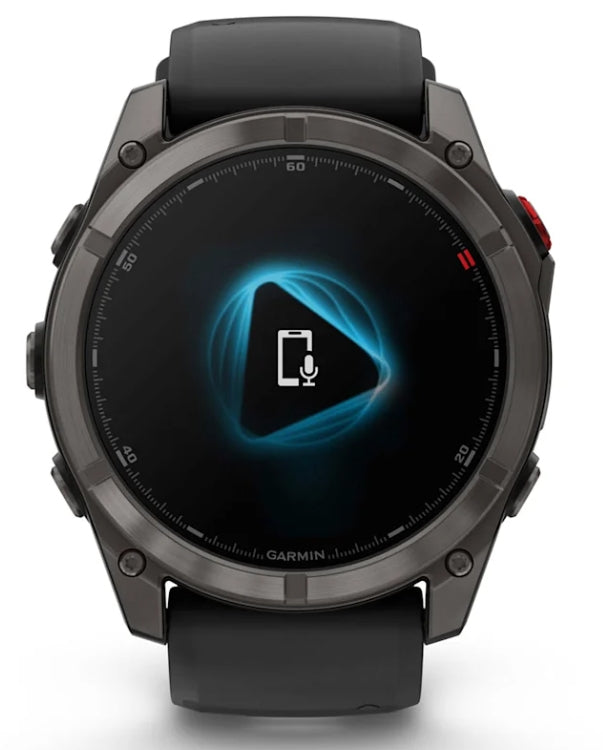 Garmin fēnix 8 Pro 51 mm GPS + Cellular – Titan Schwarz, Sportband Schwarz, 100 m