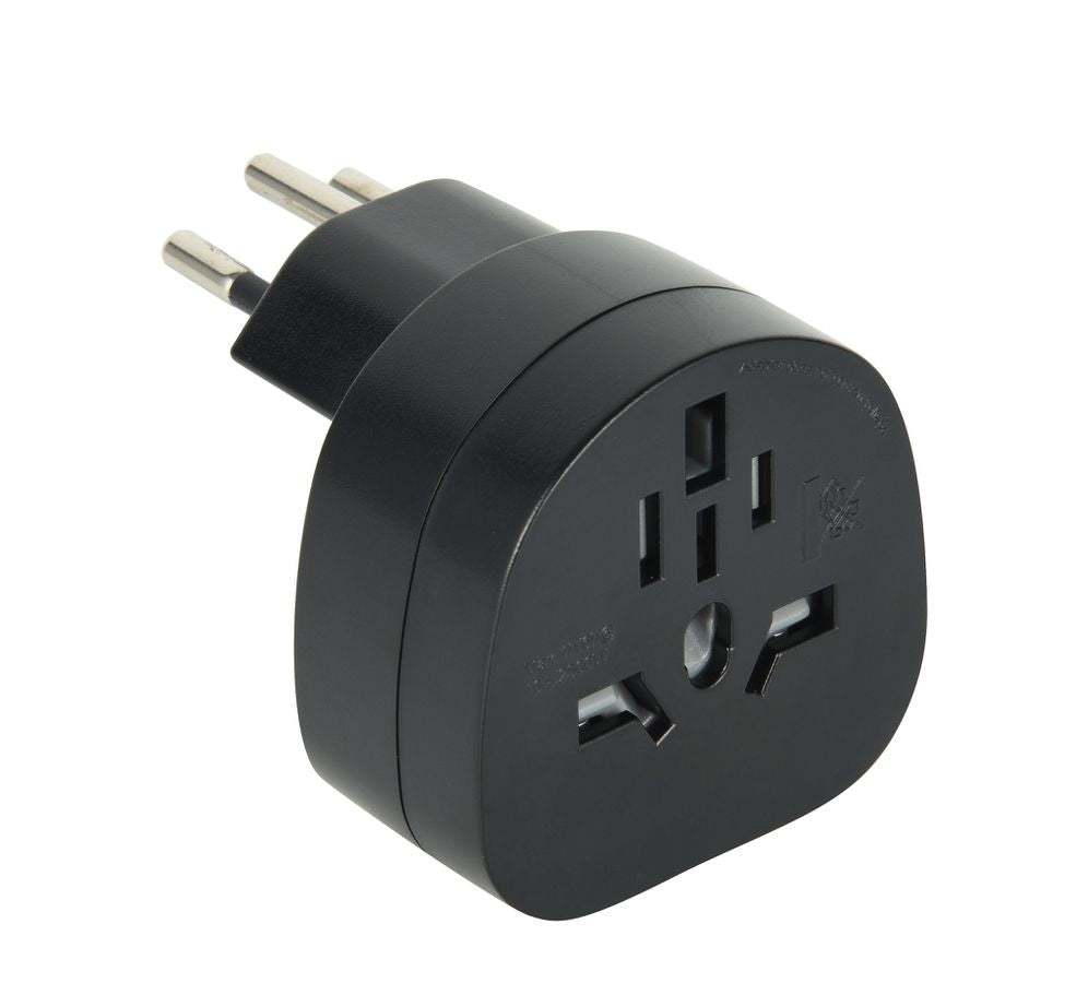 M. Schönenberger Schönenberger – Reiseadapter – 230 V, 2500 W, geerdet – von Australien/Brasilien usw. nach Schweiz – schwarz