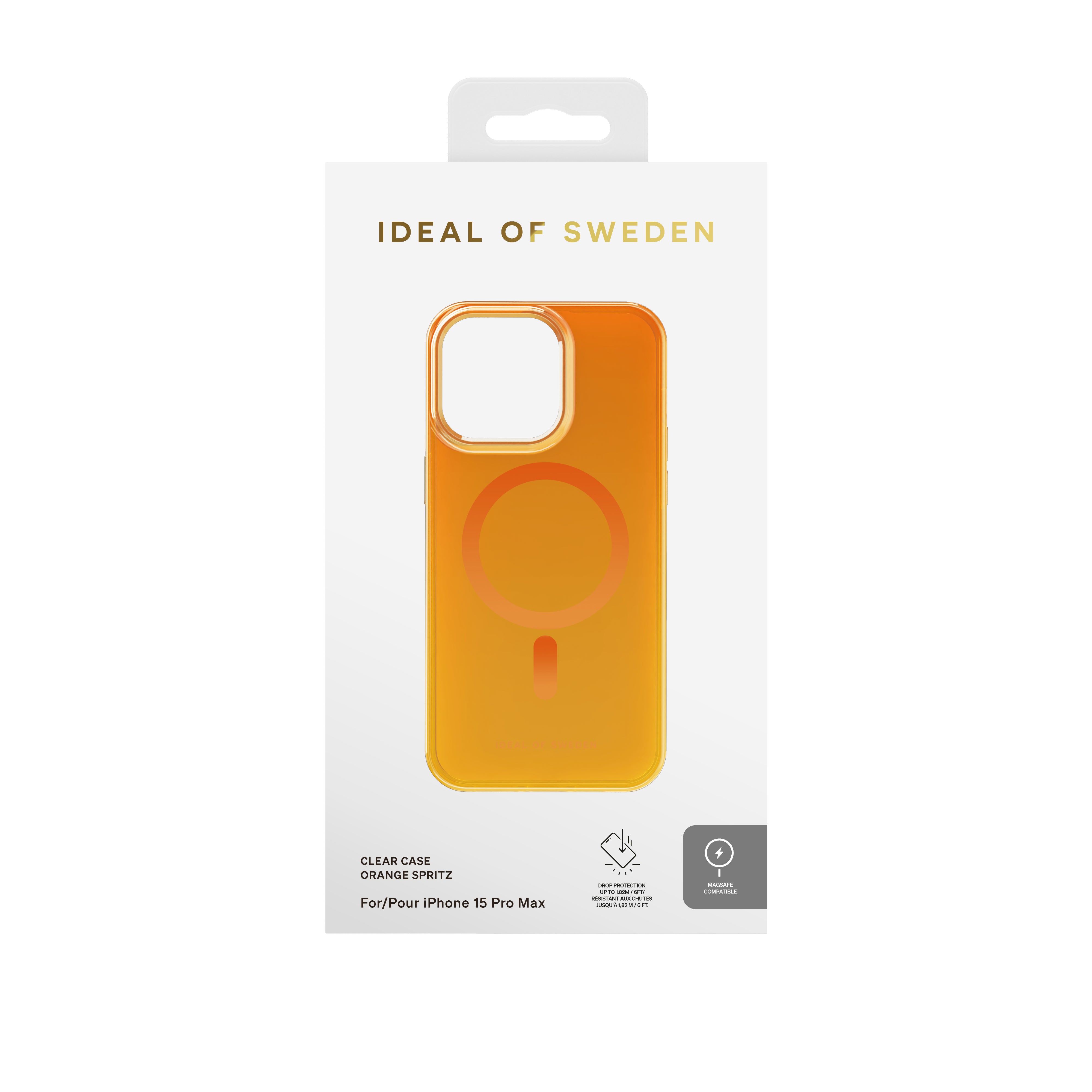 iDeal of Sweden Backcover – für Apple iPhone 15 Pro Max – Orange Spritz – TPU/PC – MagSafe-kompatibel