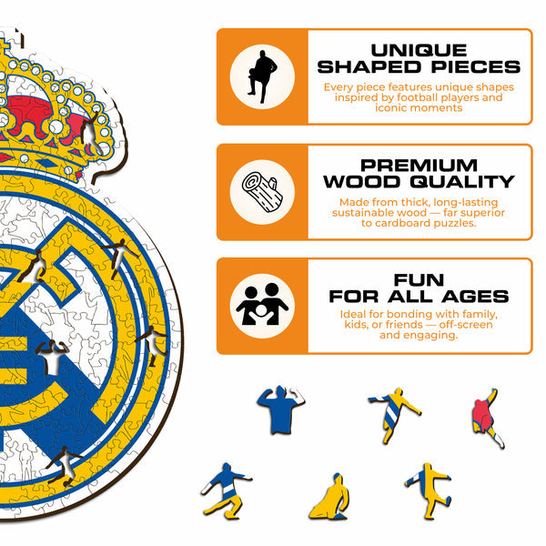 Iconic Puzzles Real Madrid CF Logo – Logikspiel, ab 10 Jahren