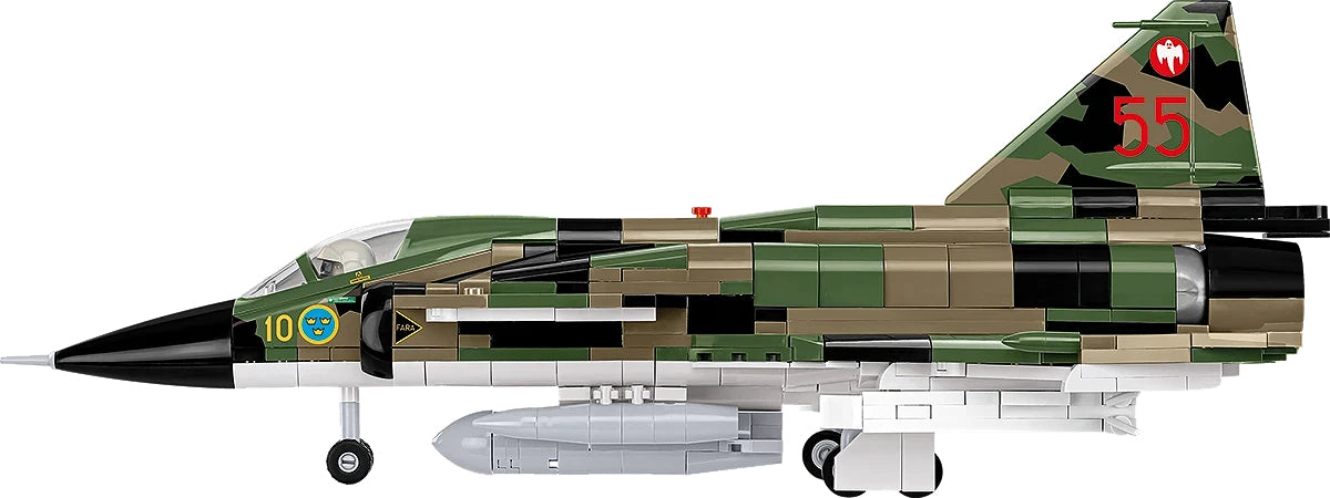 COBI SAAB AJS 37 Viggen Bausatz – 911-teilig – 22,5 × 12,5 × 33 cm – ab 9 J.