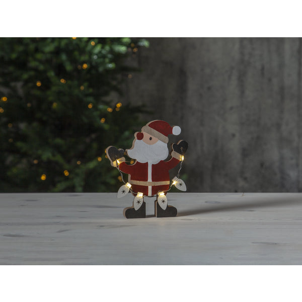 Star Trading Dekolicht Billy – 17 × 15 × 3 cm, 0,36 W, Warmweiss, Rot, Timer 6/18 h, Batteriebetrieb