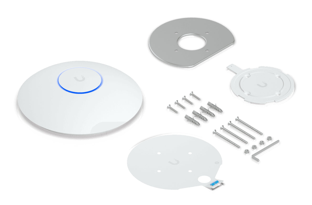 Ubiquiti Access Point, Wi‑Fi 7, Dual‑Band (2,4/5 GHz), bis 7300 Mbit/s, PoE, 1x RJ‑45 (1G/2,5G), Decke/Wand