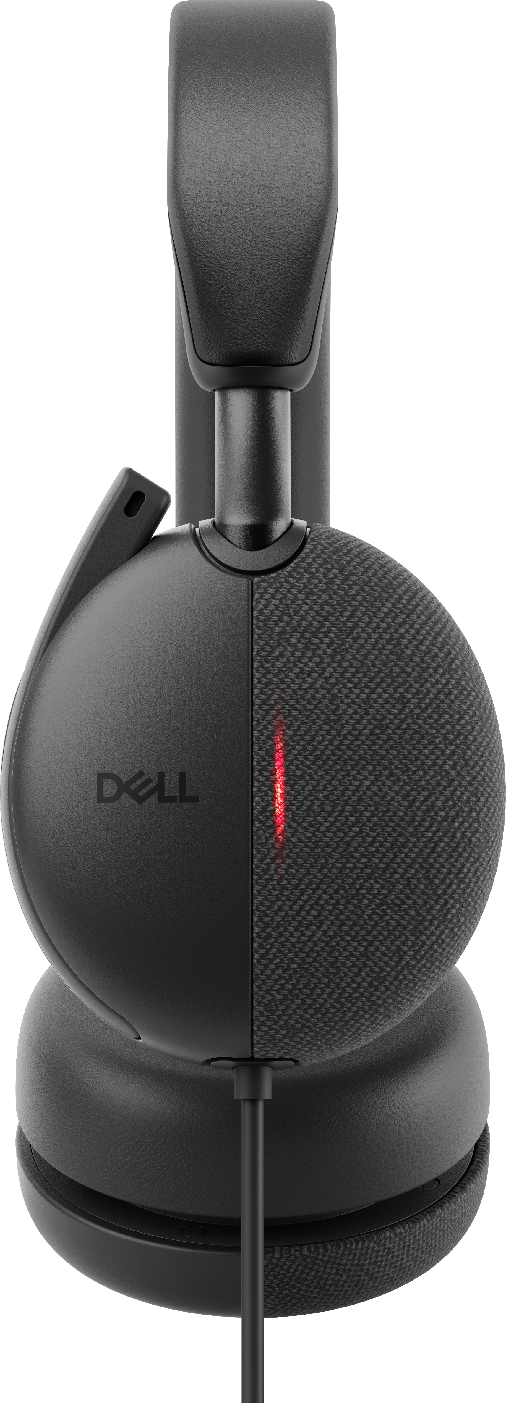 DELL Pro WH5024 Office-Headset – On-Ear, Stereo, Kabel (USB-C), ANC, MS Teams zertifiziert, Schwarz
